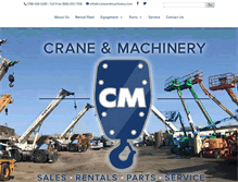 Tablet Screenshot of craneandmachinery.com